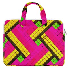 Pop Art Mosaic Macbook Pro Double Pocket Laptop Bag by essentialimage365