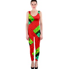 Pop Art Mosaic One Piece Catsuit by essentialimage365