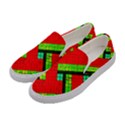 Pop Art Mosaic Women s Canvas Slip Ons View2