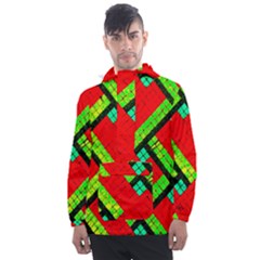 Pop Art Mosaic Men s Front Pocket Pullover Windbreaker by essentialimage365