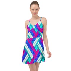 Pop Art Mosaic Summer Time Chiffon Dress by essentialimage365