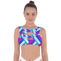 Pop Art Mosaic Bandaged Up Bikini Top by essentialimage365