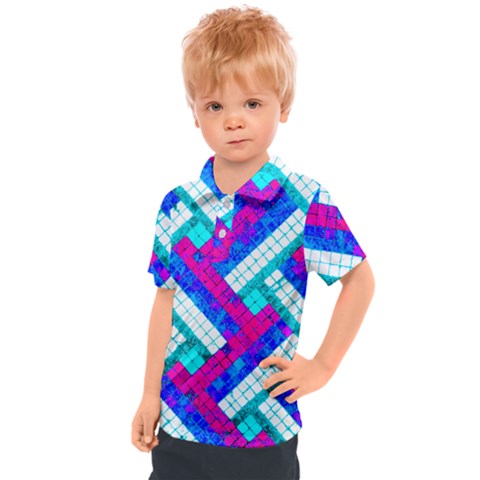 Pop Art Mosaic Kids  Polo Tee by essentialimage365