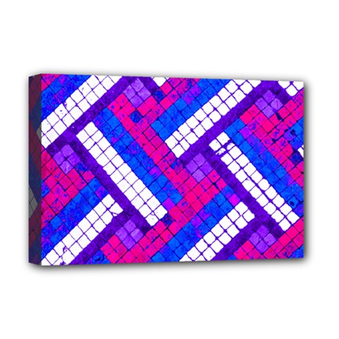 Pop Art Mosaic Deluxe Canvas 18  X 12  (stretched) by essentialimage365