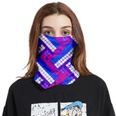 Pop Art Mosaic Face Covering Bandana (two Sides) by essentialimage365