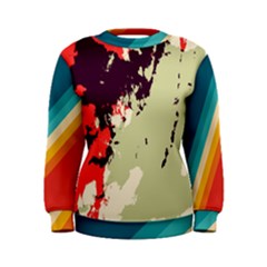 Abstract Colorful Pattern Women s Sweatshirt by AlphaOmega