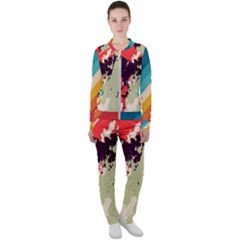 Abstract Colorful Pattern Casual Jacket And Pants Set by AlphaOmega