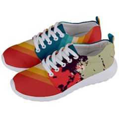 Abstract Colorful Pattern Men s Lightweight Sports Shoes by AlphaOmega