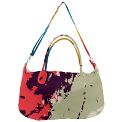 Abstract Colorful Pattern Removal Strap Handbag by AlphaOmega