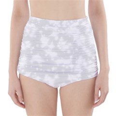 Rose White High-waisted Bikini Bottoms