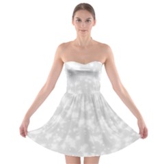 Rose White Strapless Bra Top Dress