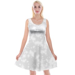 Rose White Reversible Velvet Sleeveless Dress