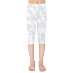 Rose White Kids  Capri Leggings 