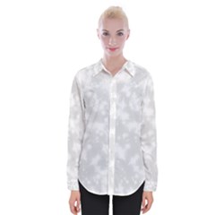 Rose White Womens Long Sleeve Shirt