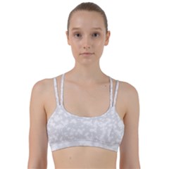 Rose White Line Them Up Sports Bra