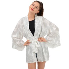 Rose White Long Sleeve Kimono by Janetaudreywilson