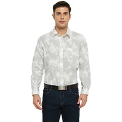 Rose White Men s Long Sleeve Pocket Shirt 