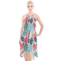 Tropical Love High-low Halter Chiffon Dress  by designsbymallika