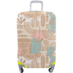 Off White Minimal Art Luggage Cover (large) by designsbymallika