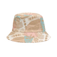 Off White Minimal Art Bucket Hat by designsbymallika