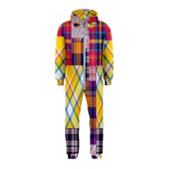 Checks Pattern Hooded Jumpsuit (kids) by designsbymallika