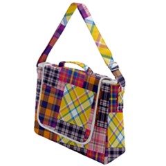 Checks Pattern Box Up Messenger Bag by designsbymallika