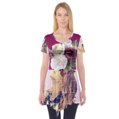 Flower Girl Short Sleeve Tunic  by designsbymallika