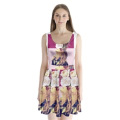 Flower Girl Split Back Mini Dress  by designsbymallika