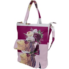 Flower Girl Shoulder Tote Bag by designsbymallika