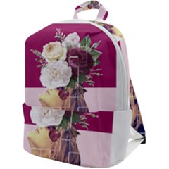 Flower Girl Zip Up Backpack by designsbymallika