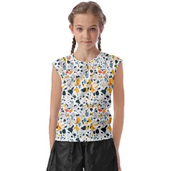 Abstract Seamless Pattern Kids  Raglan Cap Sleeve Tee by designsbymallika