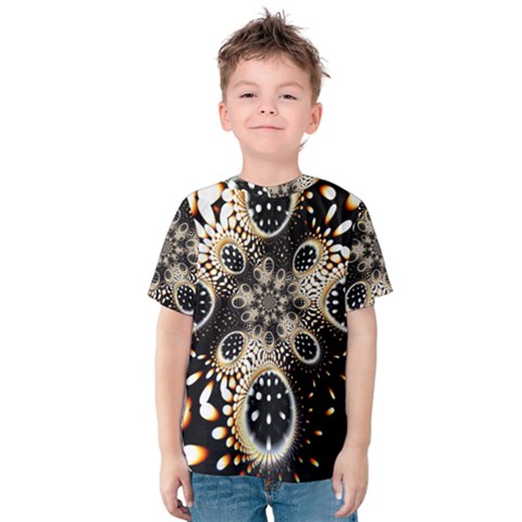 Fractal Jewerly Kids  Cotton Tee by Sparkle