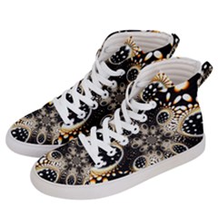 Fractal Jewerly Men s Hi-top Skate Sneakers