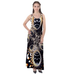 Fractal Jewerly Sleeveless Velour Maxi Dress by Sparkle