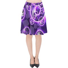 Fractal Illusion Velvet High Waist Skirt by Sparkle