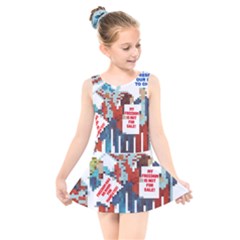 Kids Freedom Designs Kids  Skater Dress Swimsuit