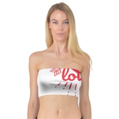 All You Need Is Love Bandeau Top by DinzDas
