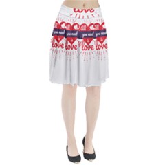 All You Need Is Love Pleated Skirt