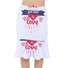 All You Need Is Love Short Mermaid Skirt