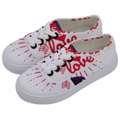All You Need Is Love Kids  Classic Low Top Sneakers by DinzDas