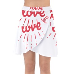 All You Need Is Love Wrap Front Skirt