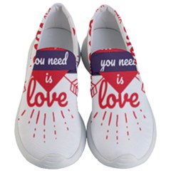 All You Need Is Love Women s Lightweight Slip Ons by DinzDas
