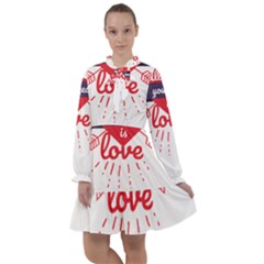 All You Need Is Love All Frills Chiffon Dress by DinzDas