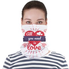 All You Need Is Love Face Seamless Bandana (adult)