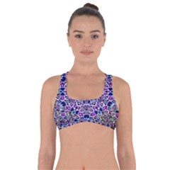 Digital Painting Drawing Of Flower Power Got No Strings Sports Bra by pepitasart