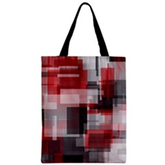 Abstract Tiles, Mixed Color Paint Splashes, Altered Zipper Classic Tote Bag by Casemiro