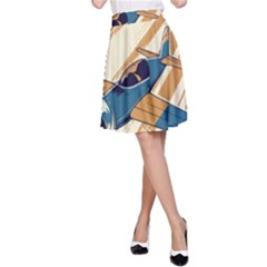 Airplane - I Need Altitude Adjustement A-line Skirt by DinzDas