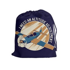 Airplane - I Need Altitude Adjustement Drawstring Pouch (xl) by DinzDas