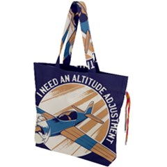 Airplane - I Need Altitude Adjustement Drawstring Tote Bag
