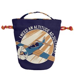 Airplane - I Need Altitude Adjustement Drawstring Bucket Bag